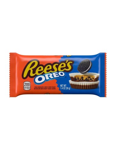 Reese´s Oreo 2 Milk Chocolate & White Creme Peanut Butter Cups Whith Oreo 39g